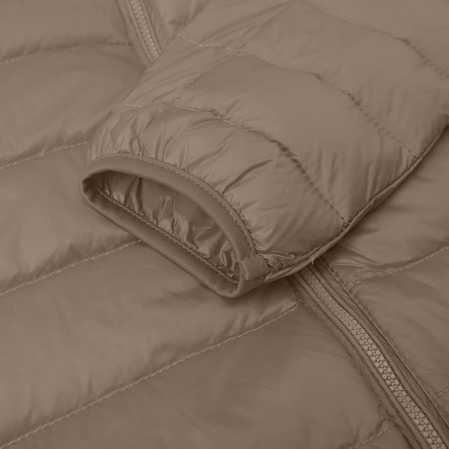 Womens Cropped Puffer Jacket Lightweight Packable Down Coat Casual Warm Zipper Long Sleeve Outwear 2024 Winter Coats