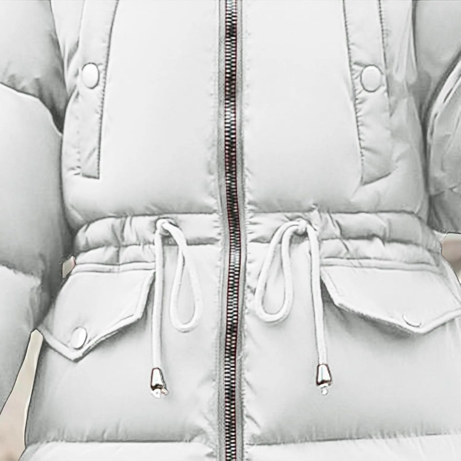 Women's Down Jacket Winter Mid Lenght Down Puffer Coats Ladies Lightweight Jackets With Hood Plus Fall