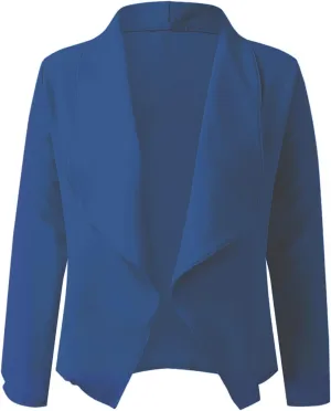 Women's Oversized Blazer Color Solid Open Front Cardigan Long Sleeve Casual Jacket Coat Casual Blazer