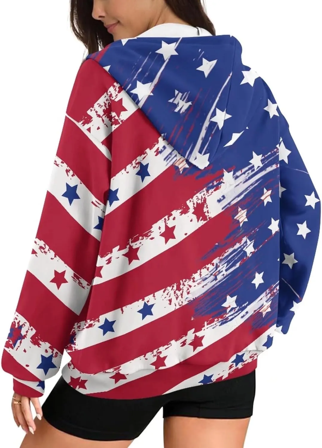 Womens Oversized Hoodies Zip Up Loose Sports Sweatshirt Coat with Pocket Lightweight Plus Size Hoodies Jackets