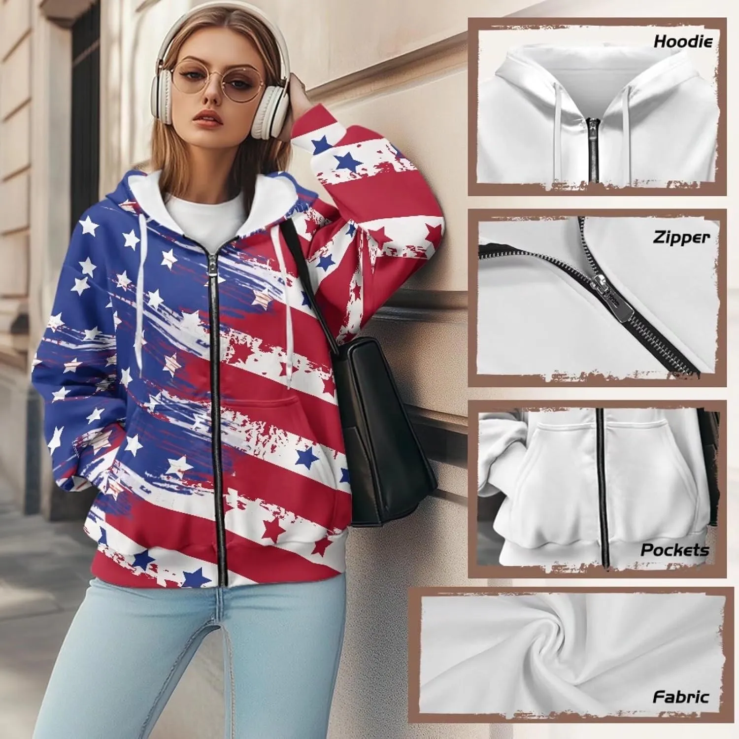 Womens Oversized Hoodies Zip Up Loose Sports Sweatshirt Coat with Pocket Lightweight Plus Size Hoodies Jackets