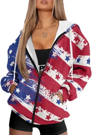 Womens Oversized Hoodies Zip Up Loose Sports Sweatshirt Coat with Pocket Lightweight Plus Size Hoodies Jackets