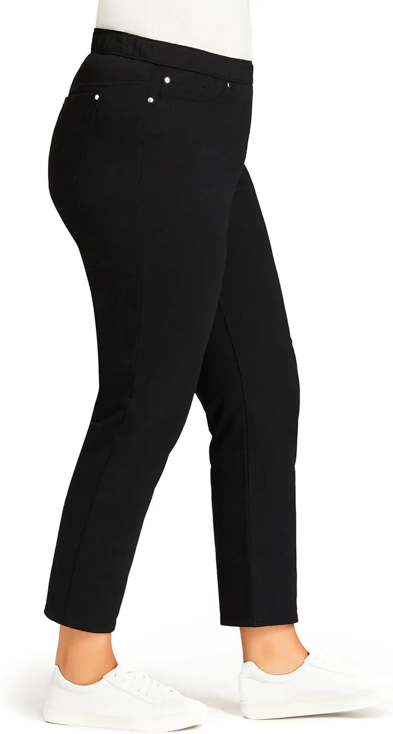 Women's Plus Size Jean Knit Pull on