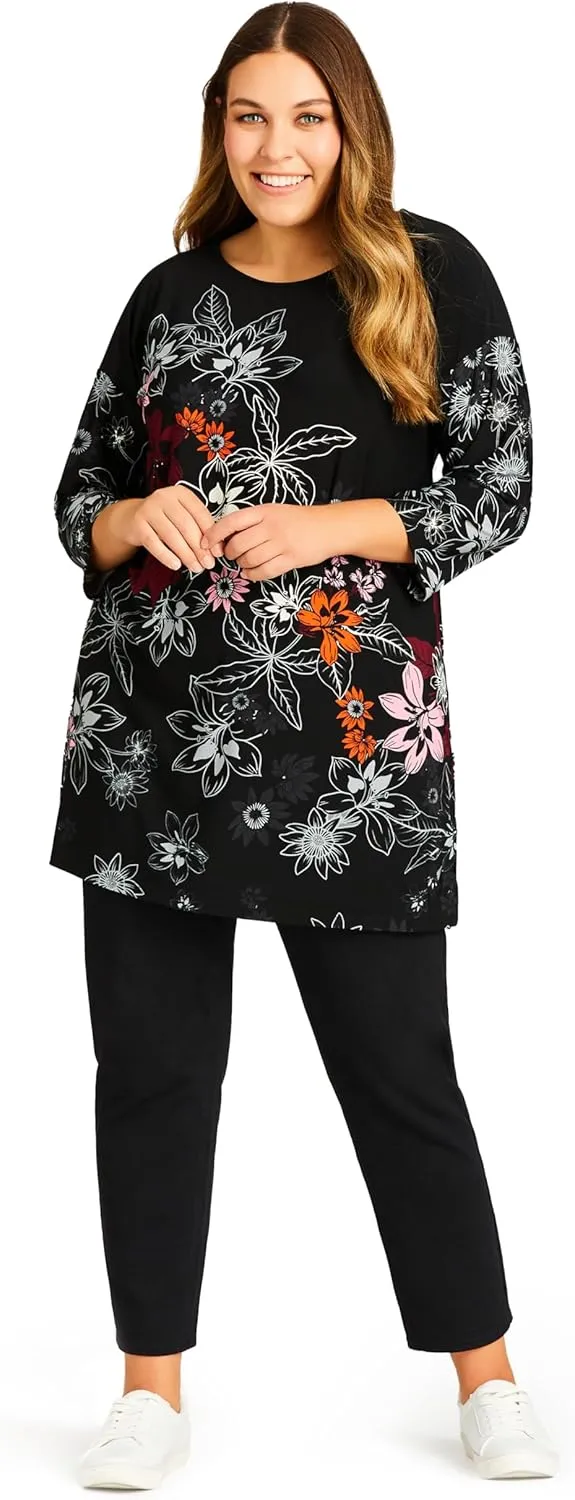 Women's Plus Size Jean Knit Pull on