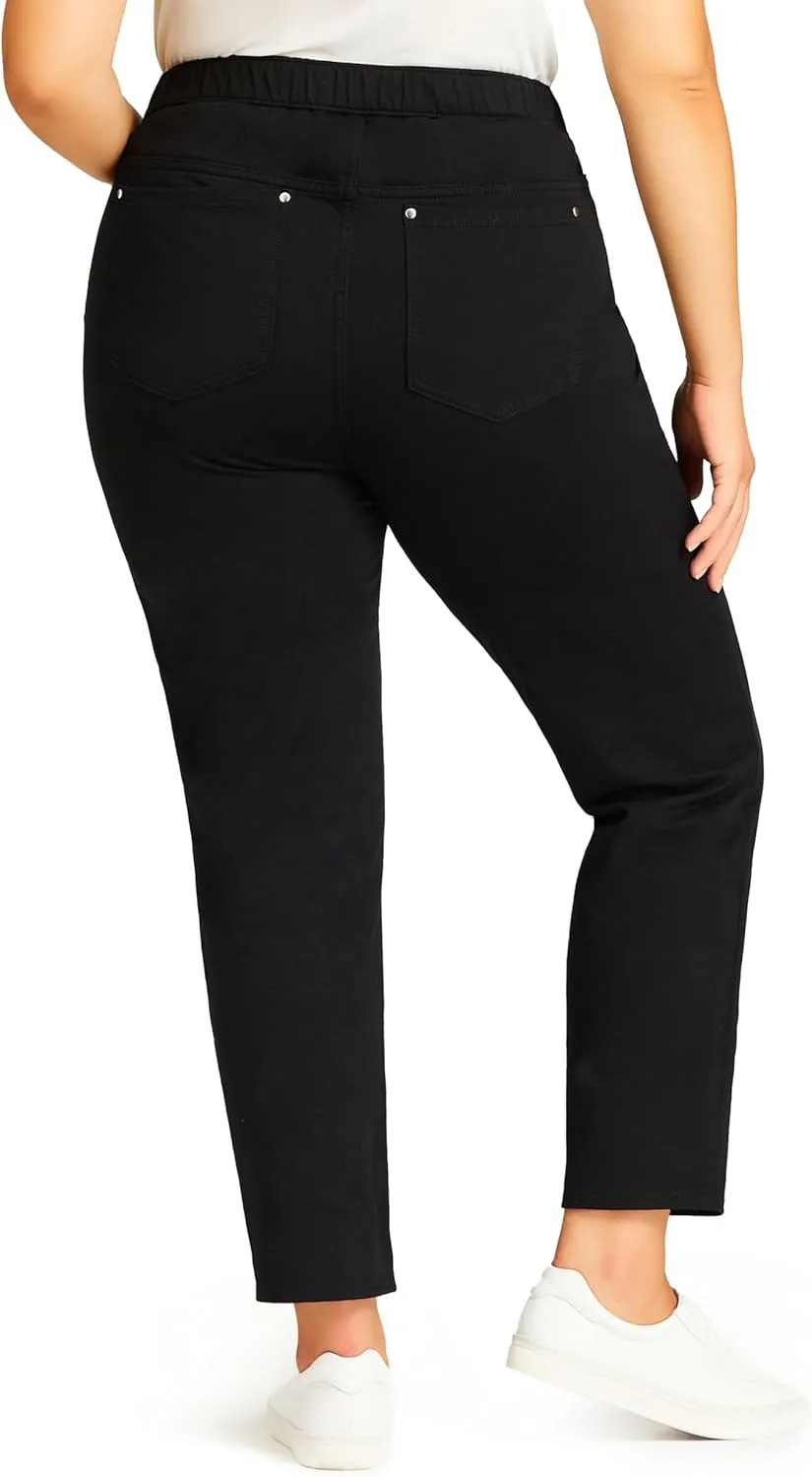 Women's Plus Size Jean Knit Pull on