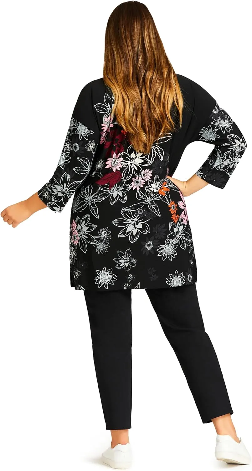 Women's Plus Size Jean Knit Pull on