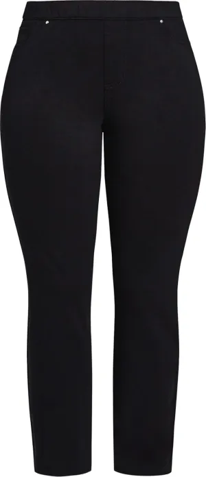 Women's Plus Size Jean Knit Pull on