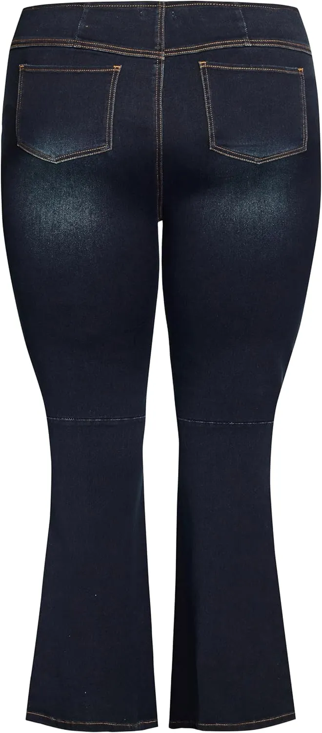 Women's Plus Size Shanda Pull On Flare Jean