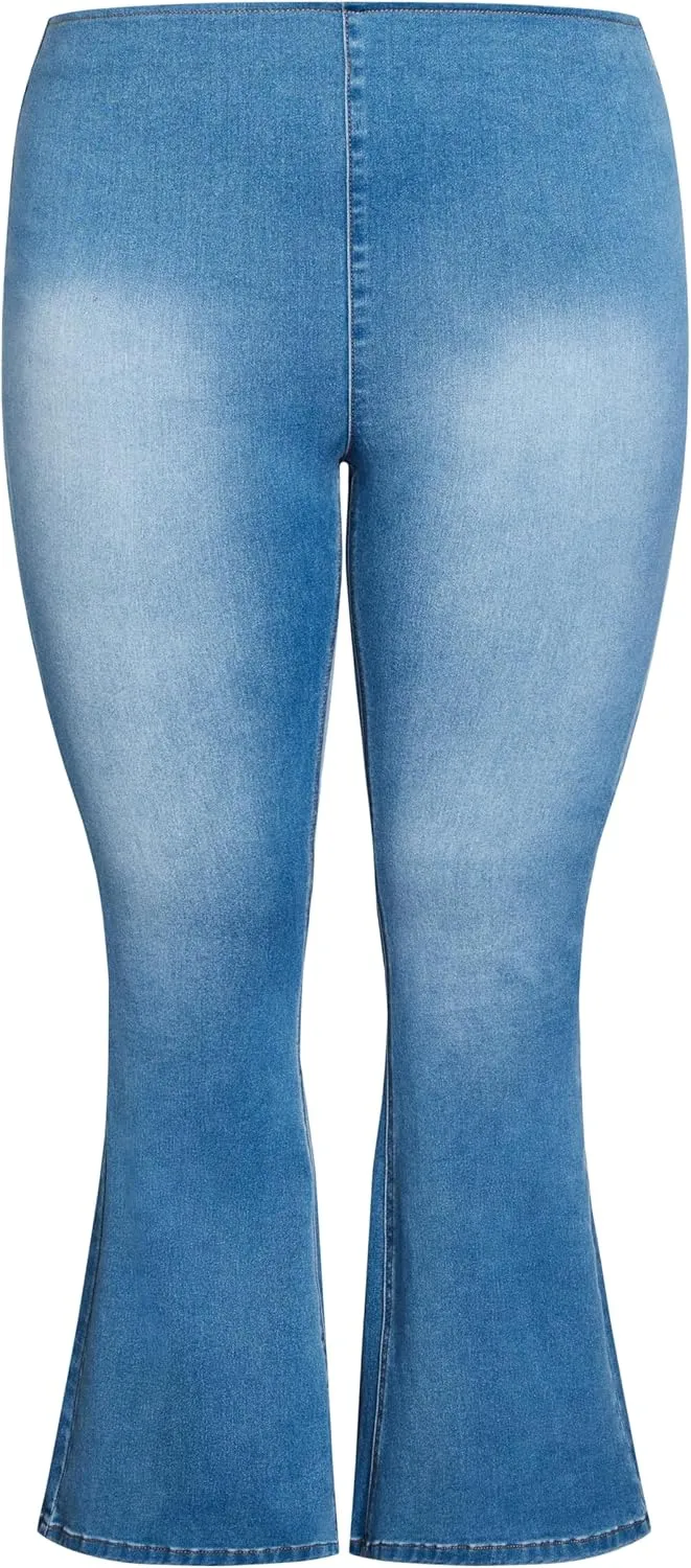 Women's Plus Size Shanda Pull On Flare Jean