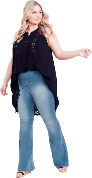 Women's Plus Size Shanda Pull On Flare Jean