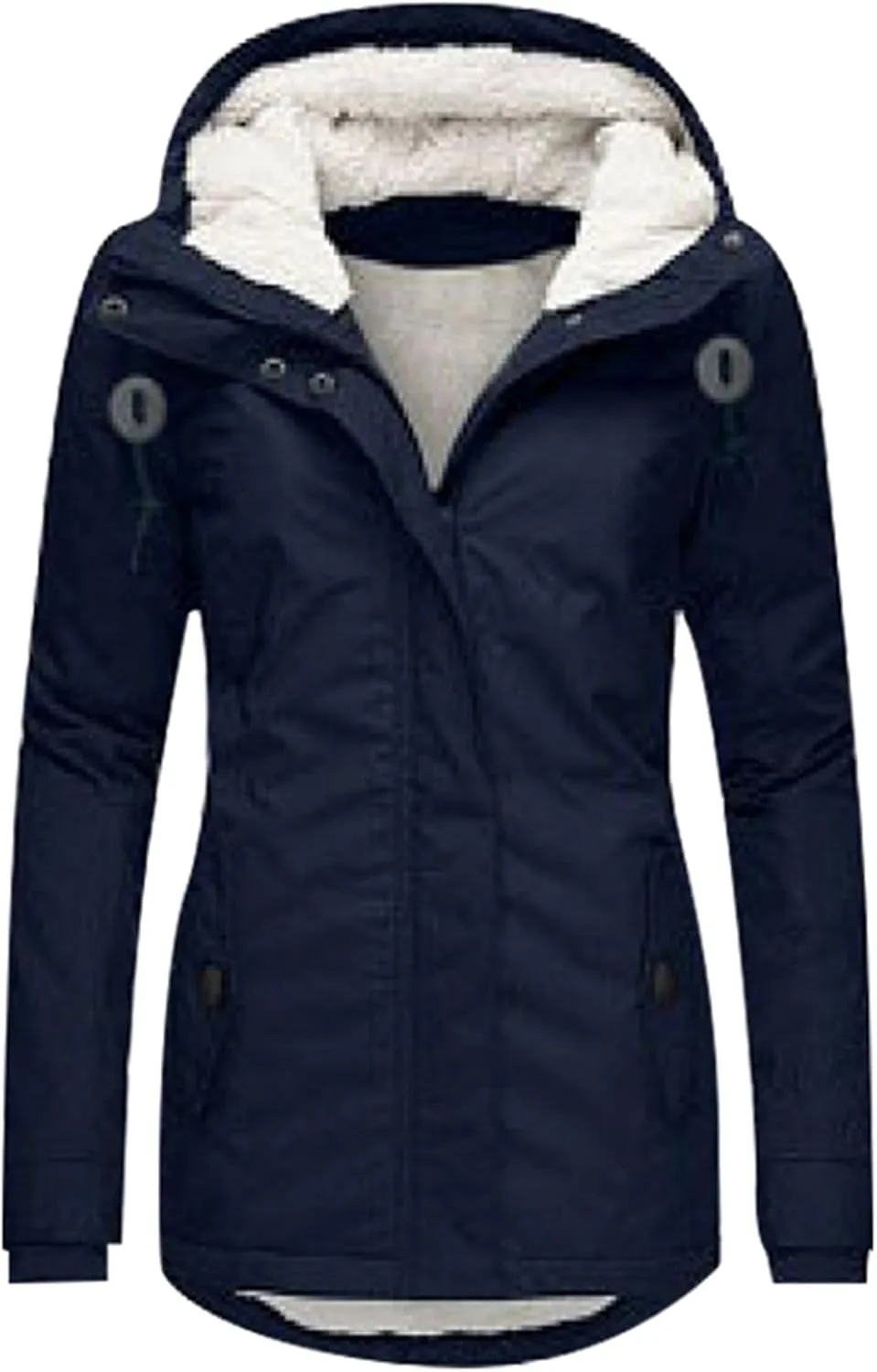 Womens Puffer Jacket Packable Down Jacket Winter Warm Lightweight Slim Fit Jacket Long Down Coat Trendy Outwear