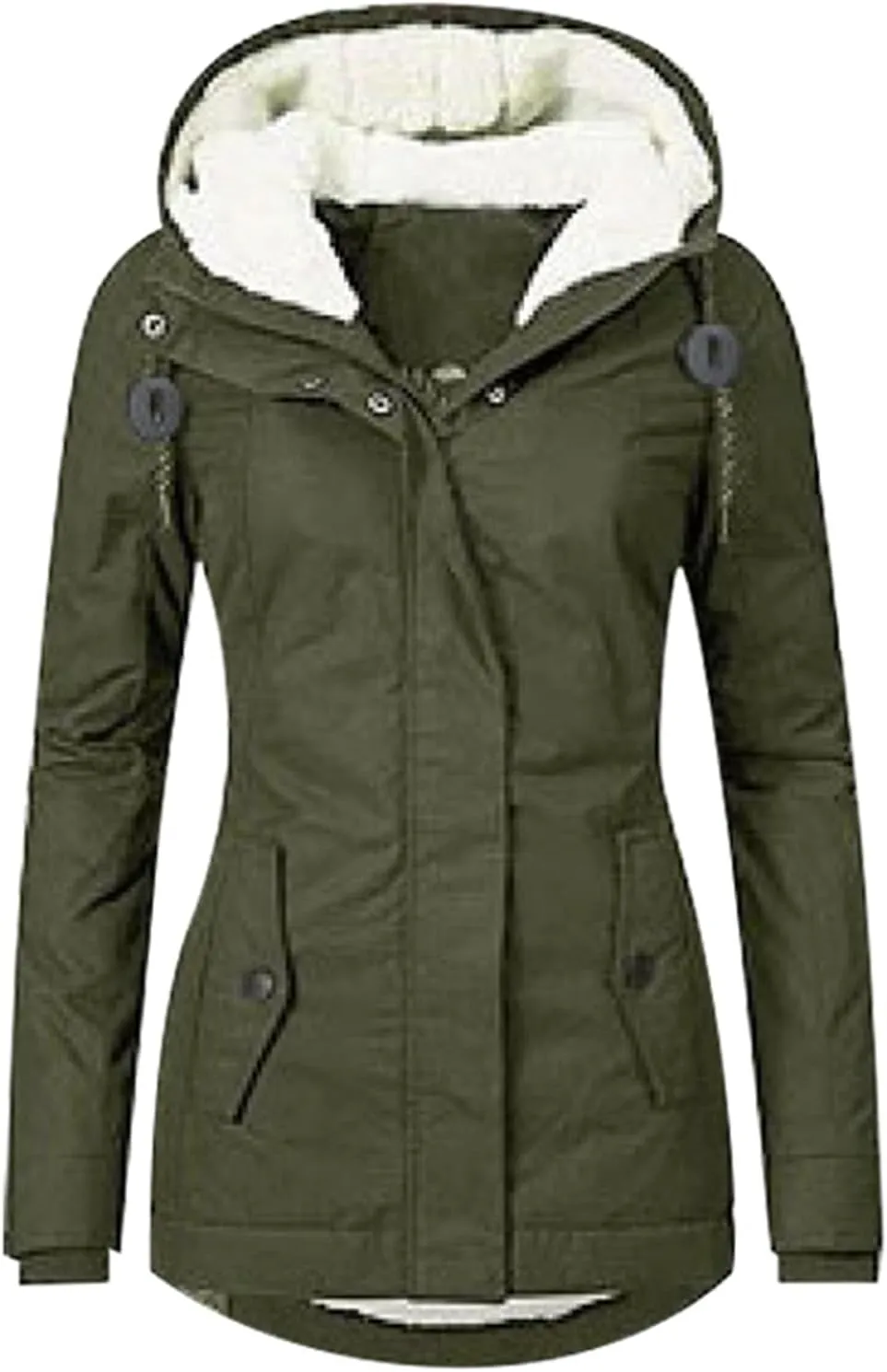 Womens Puffer Jacket Packable Down Jacket Winter Warm Lightweight Slim Fit Jacket Long Down Coat Trendy Outwear