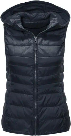 Womens Puffer Vest Sleeveless Puffy Jacket Packable Lightweight Down Vest Winter Down Waistcoat Casual Zip Up Outwear
