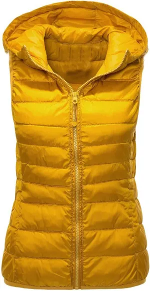 Womens Puffer Vest Sleeveless Puffy Jacket Packable Lightweight Down Vest Winter Down Waistcoat Casual Zip Up Outwear
