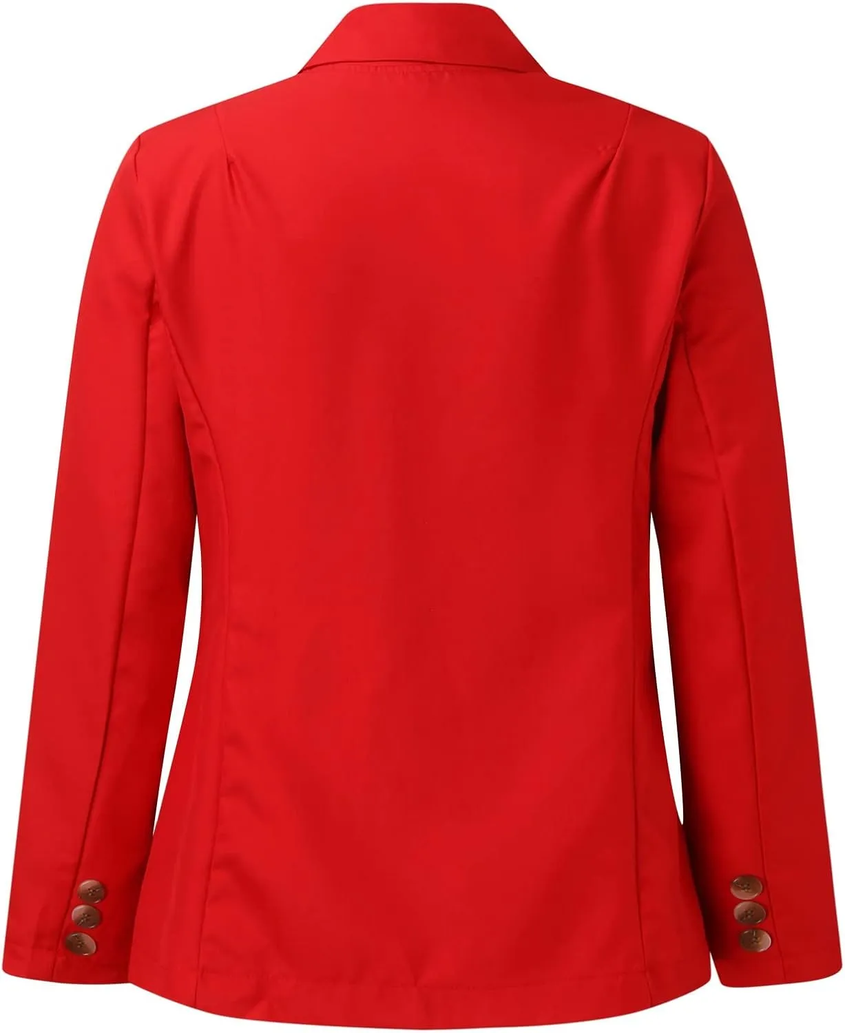Women's Summer Blazer Button Long Sleeve Lapel Dressy Casual Business Convenient Comfort Fit Stylish Lightweight