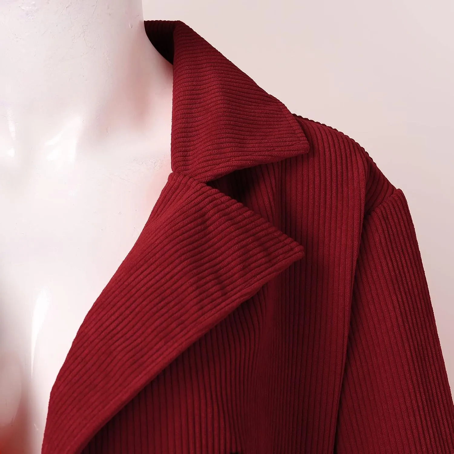 Women's Summer Blazer Button Long Sleeve Pocket Lapel Casual Business Convenient Soft Comfy Stylish Lightweight