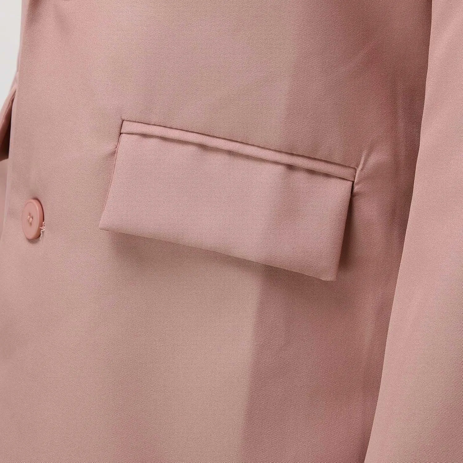 Women's Summer Blazer Button Long Sleeve Pocket Lapel Elegant Trendy Outdoor Solid Color Fashion Suit Jackets