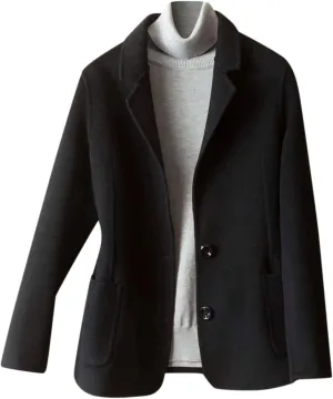 Women's Summer Blazer Button Long Sleeve Pocket Lapel Work Jacket Comfortable Soft Comfy Stylish Lightweight