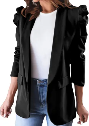 Women's Summer Blazer Lapel Sleeveless Pocket Dressy Elegant Trendy Comfortable Soft Comfy Stylish Suit Jackets