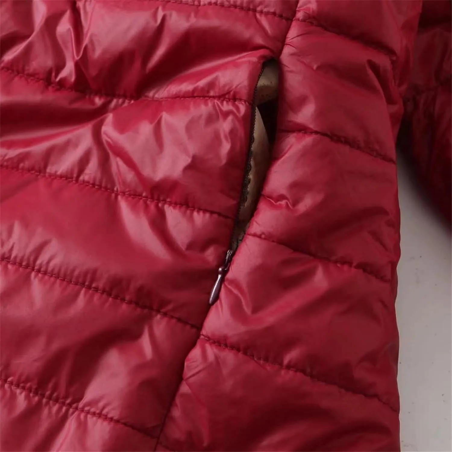 Womens Thickened Long Down Jacket Winter Down Outwear Hooded Puffer Jacket Basic Long Sleeve Blouse Winter Coat