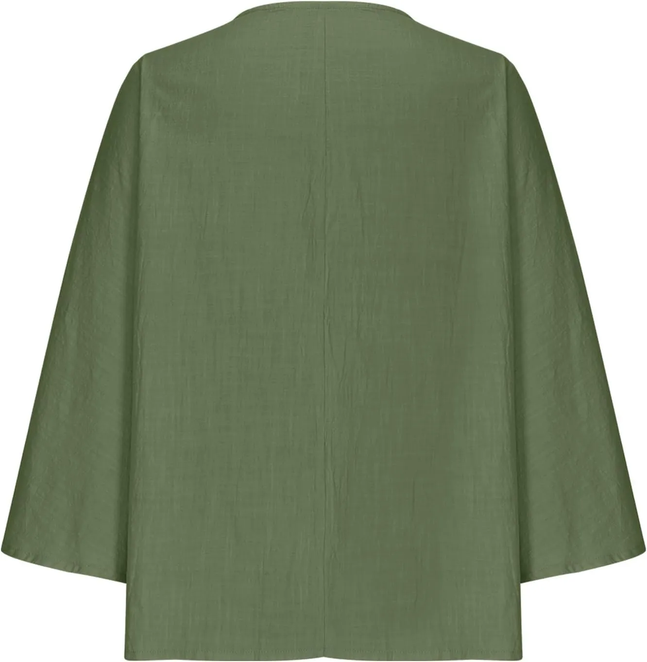 Womens Tops Casual Summer Linen Work Tops Trendy Button Down V Neck Long Sleeve Shirts Oversized Comfy Top Blouses