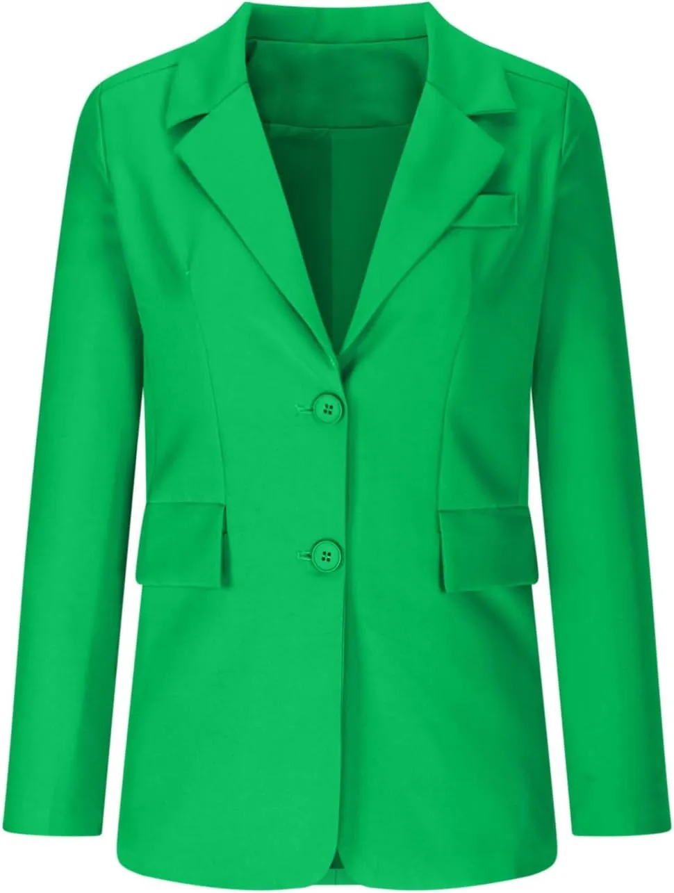 Women's Work Office Blazer Business Casual Lightweight Jackets Long Sleeve Open Front Slim Fit Button Lapel Blazer