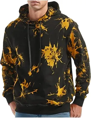 Ymosrh Men's Hoodies Graphic Workout Hoodie Lightweight Gym Athletic Sweatshirt Fashion Pullover Hooded Hoodies, M-6XL