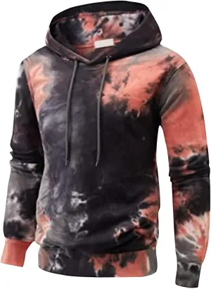 Ymosrh Men's Hoodies Graphic Workout Hoodie Lightweight Gym Athletic Sweatshirt Fashion Pullover Hooded Hoodies, M-6XL