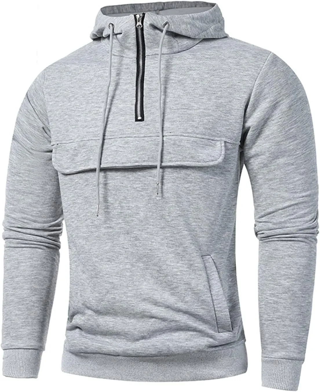 Ymosrh Men's Hoodies Pullover Lightweight Gym Athletic Sweatshirt Fashion Pullover Hooded With Pocket Sweatshirt, L-3XL