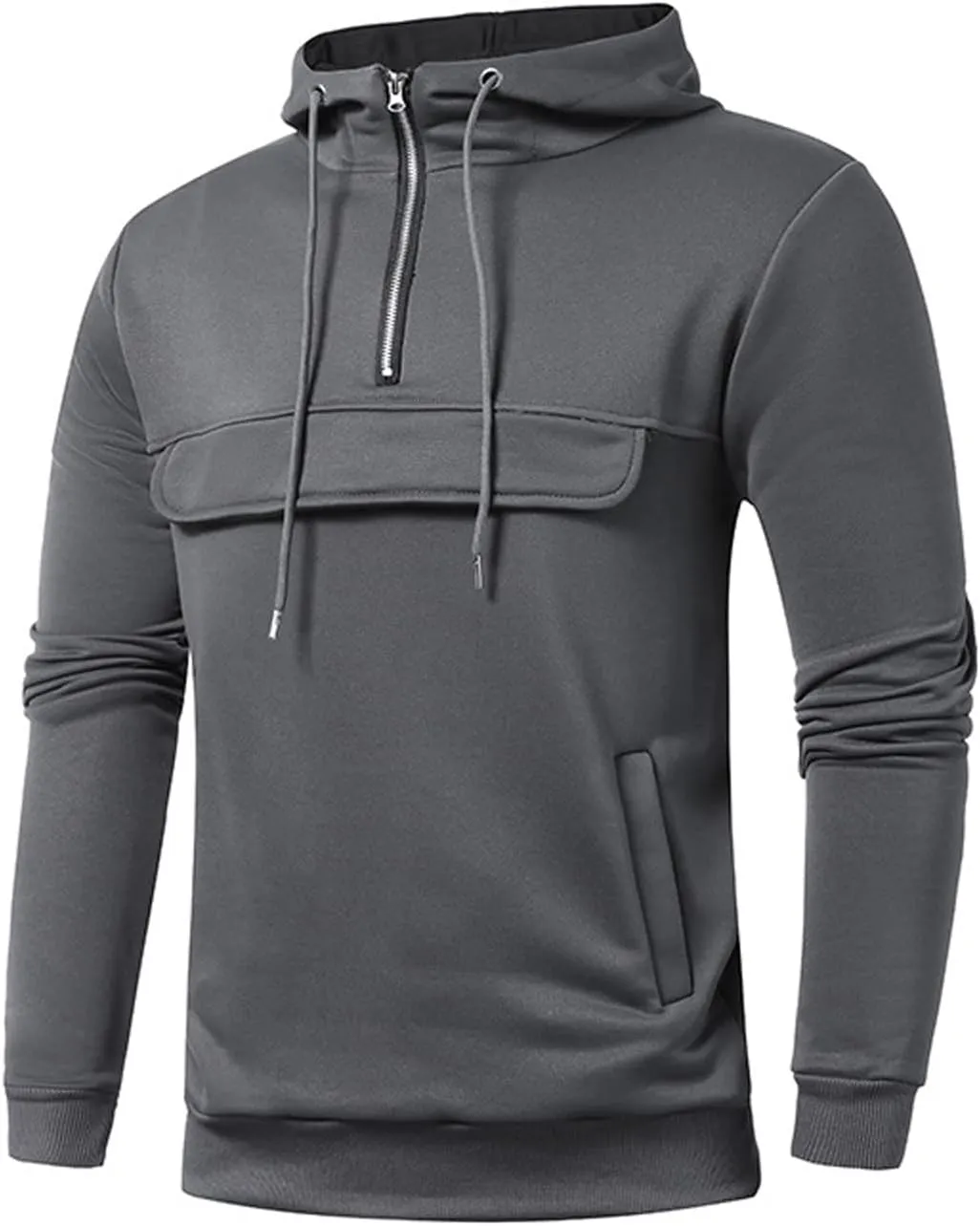 Ymosrh Men's Hoodies Pullover Lightweight Gym Athletic Sweatshirt Fashion Pullover Hooded With Pocket Sweatshirt, L-3XL