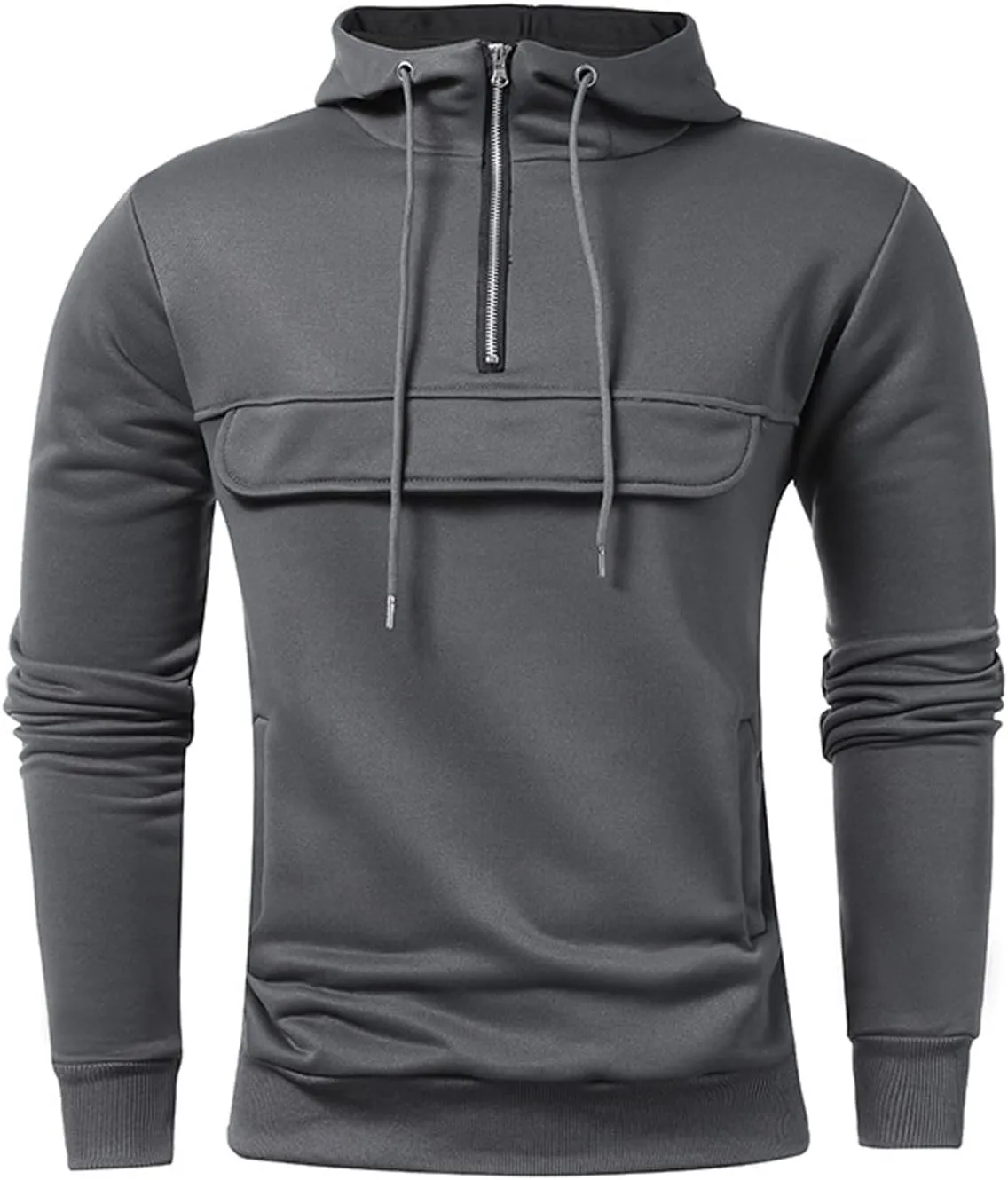 Ymosrh Men's Hoodies Pullover Lightweight Gym Athletic Sweatshirt Fashion Pullover Hooded With Pocket Sweatshirt, L-3XL