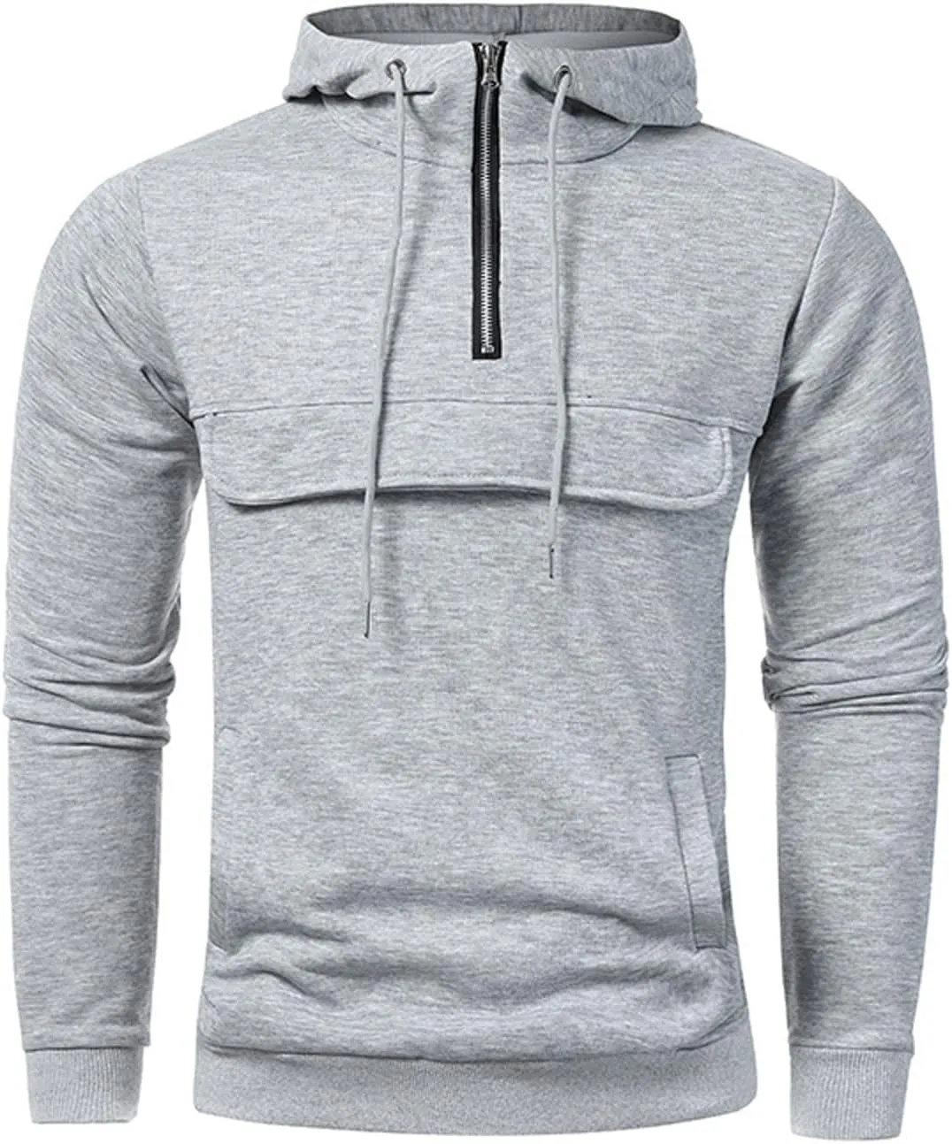 Ymosrh Men's Hoodies Pullover Lightweight Gym Athletic Sweatshirt Fashion Pullover Hooded With Pocket Sweatshirt, L-3XL