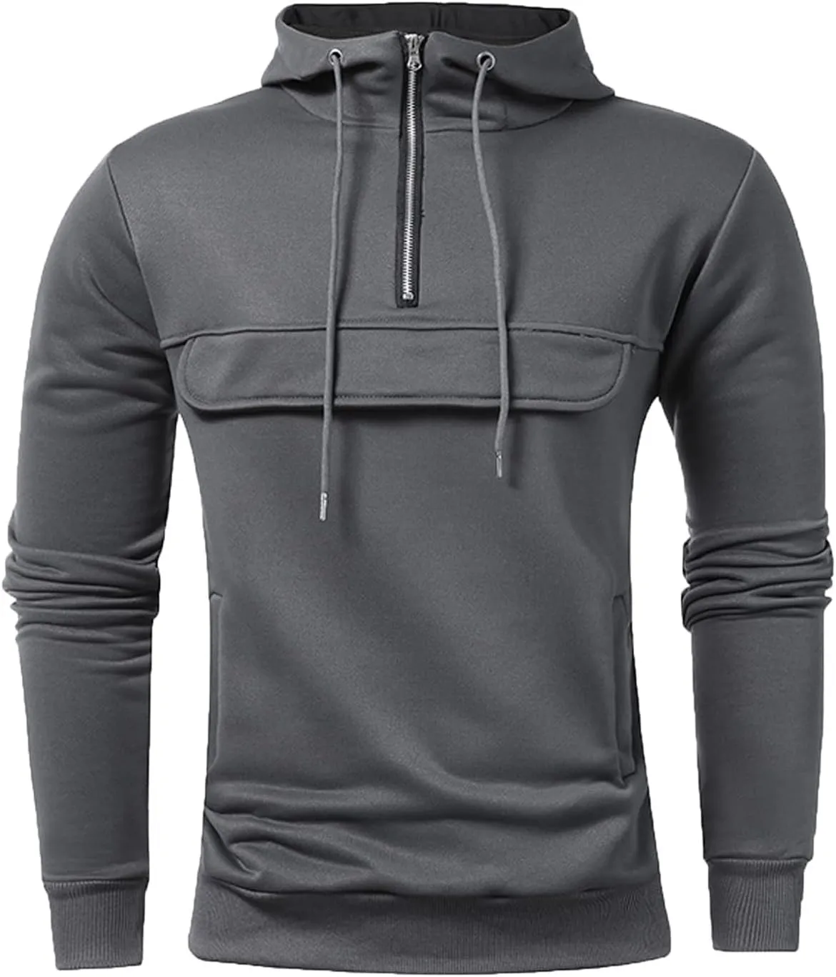 Ymosrh Men's Hoodies Pullover Lightweight Gym Athletic Sweatshirt Fashion Pullover Hooded With Pocket Sweatshirt, L-3XL