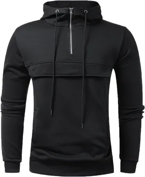 Ymosrh Men's Hoodies Pullover Lightweight Gym Athletic Sweatshirt Fashion Pullover Hooded With Pocket Sweatshirt, L-3XL