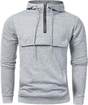 Ymosrh Men's Hoodies Pullover Lightweight Gym Athletic Sweatshirt Fashion Pullover Hooded With Pocket Sweatshirt, L-3XL
