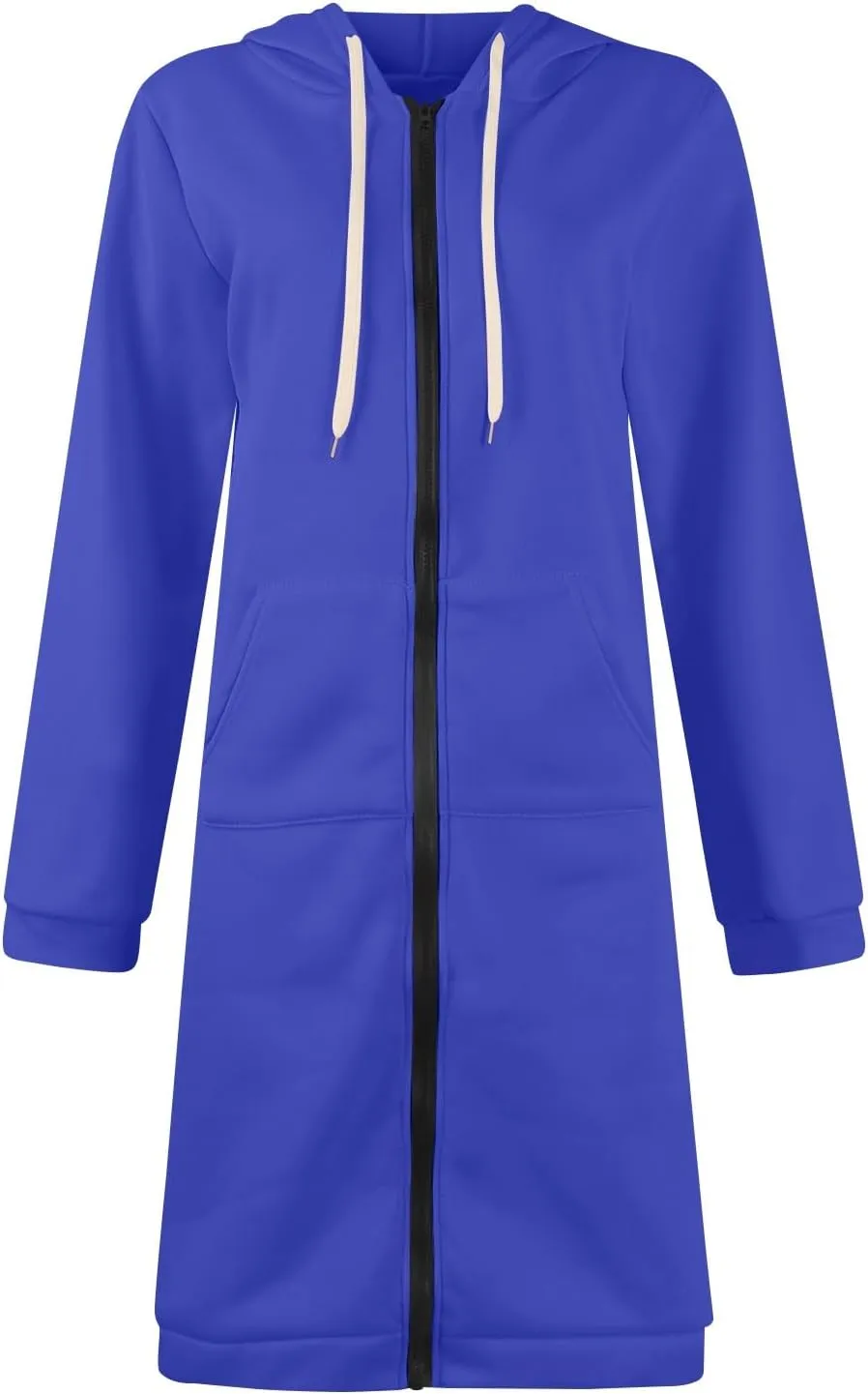 Zip Up Hoodie Women Long Sleeve Oversized Sweatshirts Casual Lightweight Fleece Jackets With Pockets