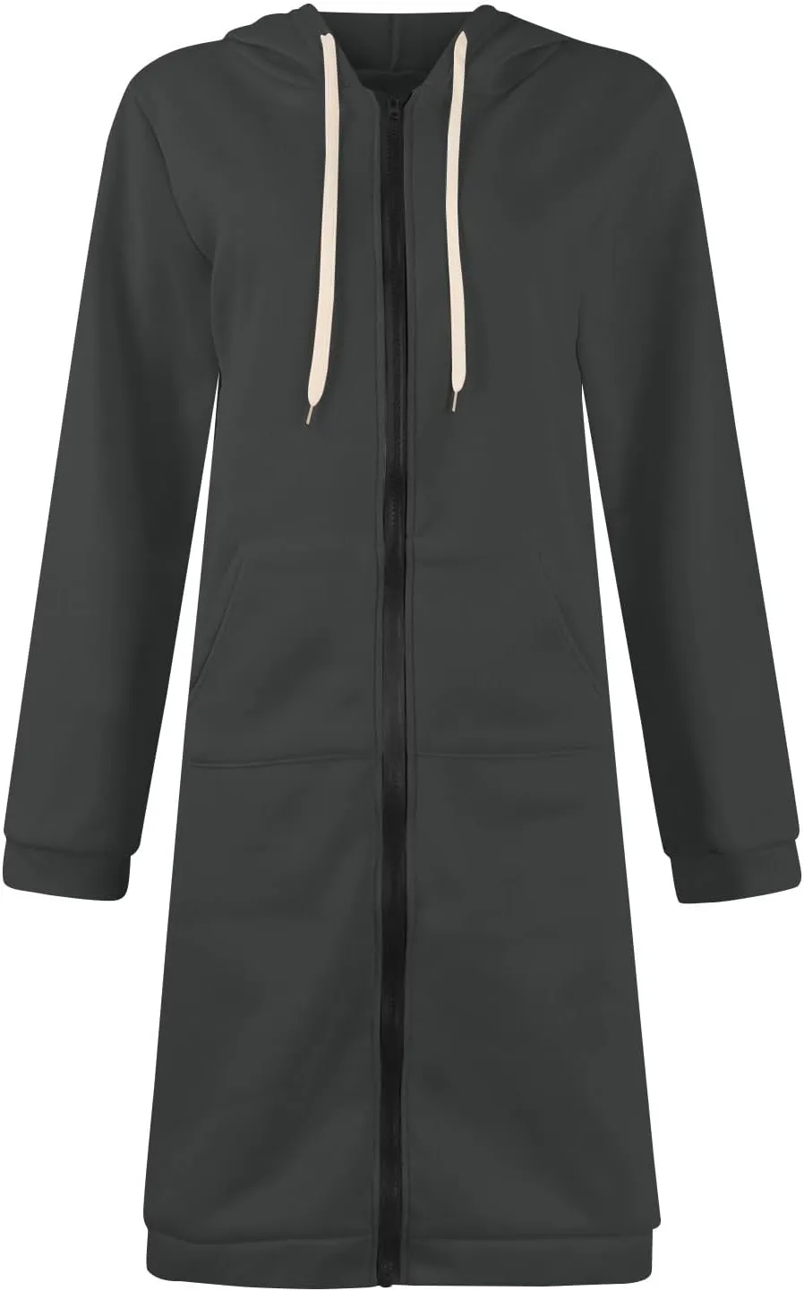 Zip Up Hoodie Women Long Sleeve Oversized Sweatshirts Casual Lightweight Fleece Jackets With Pockets
